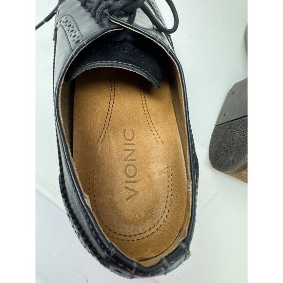 VIONIC Bruno Men’s Black Dapper Leather Wingtip Lace Up Shoes Size 11.5 main image 5